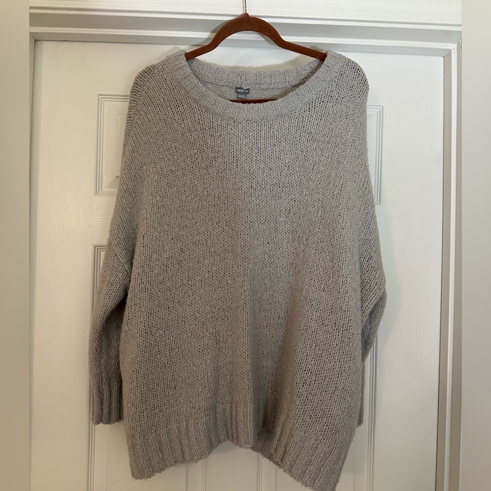 Aerie Pullover Sweater Grey (Oversized)